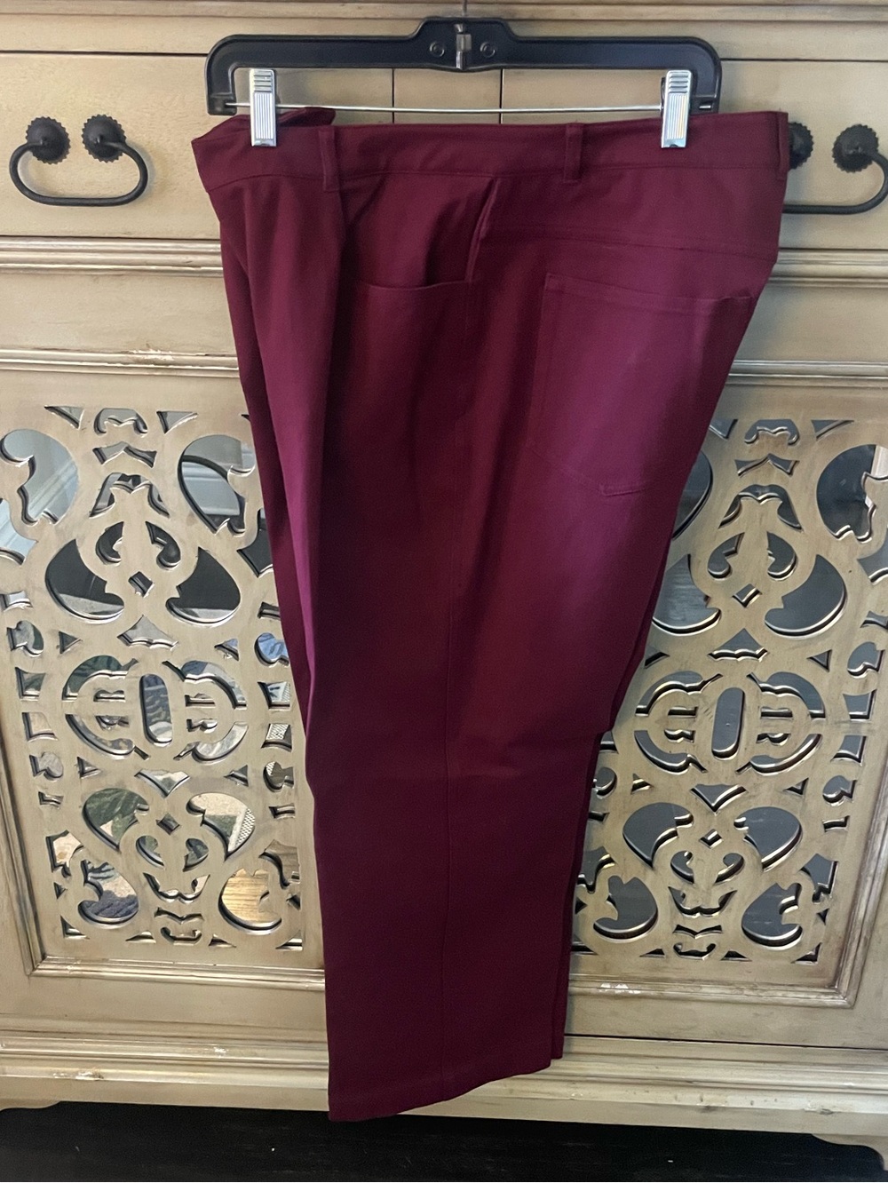 St John Women’s Burgundy Dress Pants